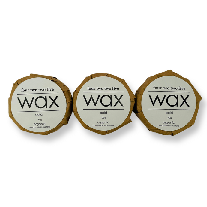 on the board - organic wax - cold 3x refill pack