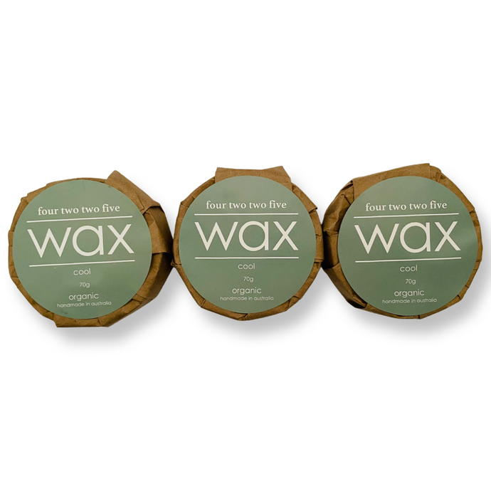 on the board - organic wax - cool 3x refill pack